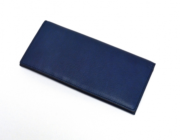 JAPAN BLUE leather wallet - navy blue inside – Tokyo Memories