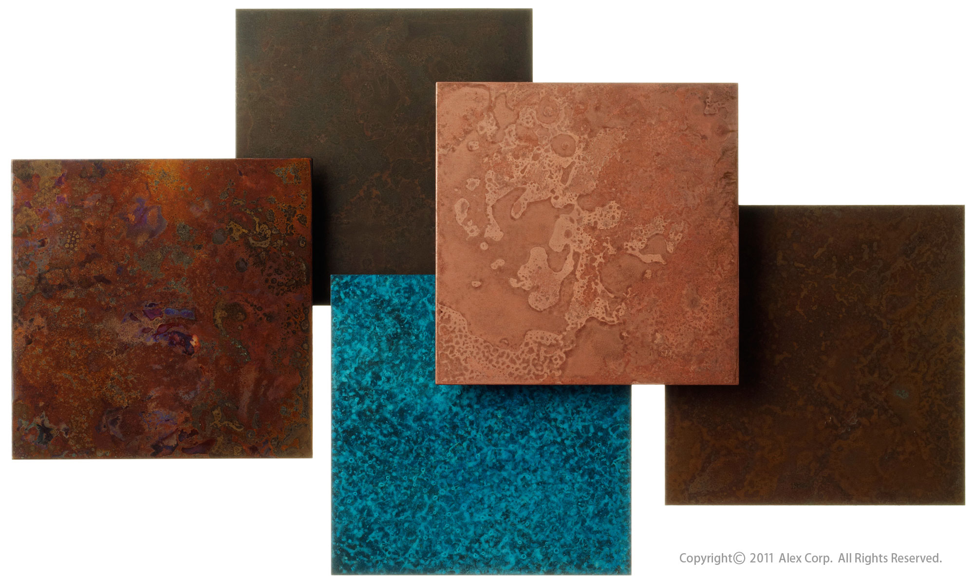 Patinized' Copper Coasters, ALEXCIOUS, Products